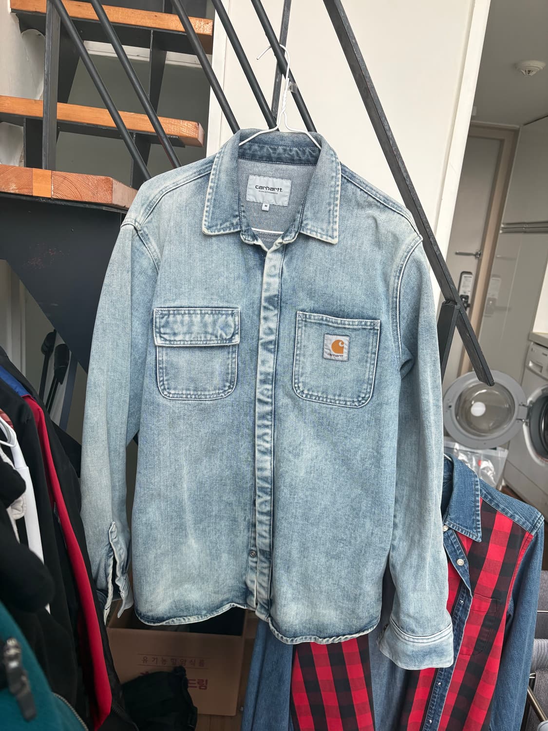 Carhartt 칼하트 데님 청 셔츠 상품이미지1