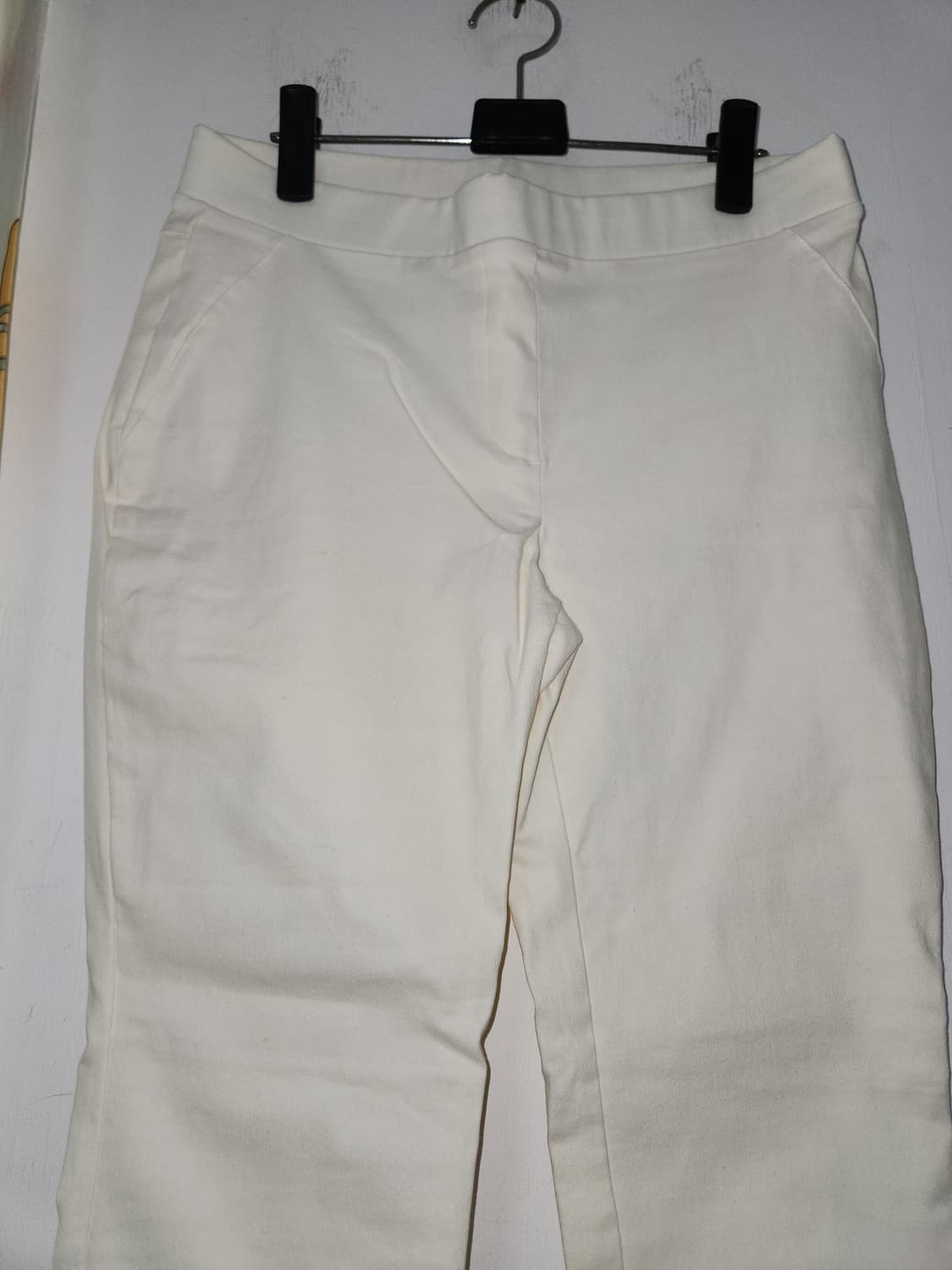 아이보리색 밴딩 스판 여성 바지 88 상품이미지3