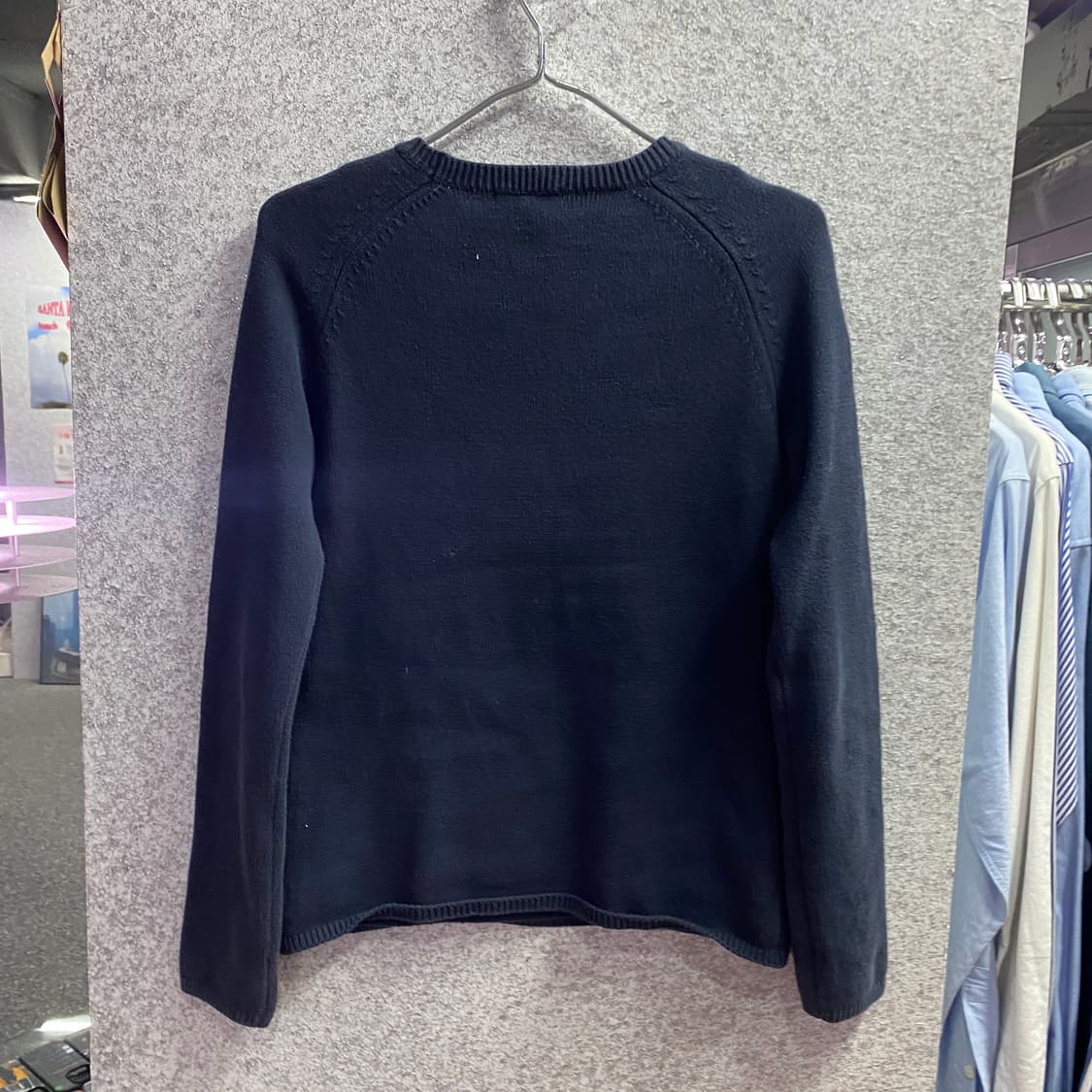 라코스테 빅 크로커다일 네이비 니트 B3165 상품이미지4