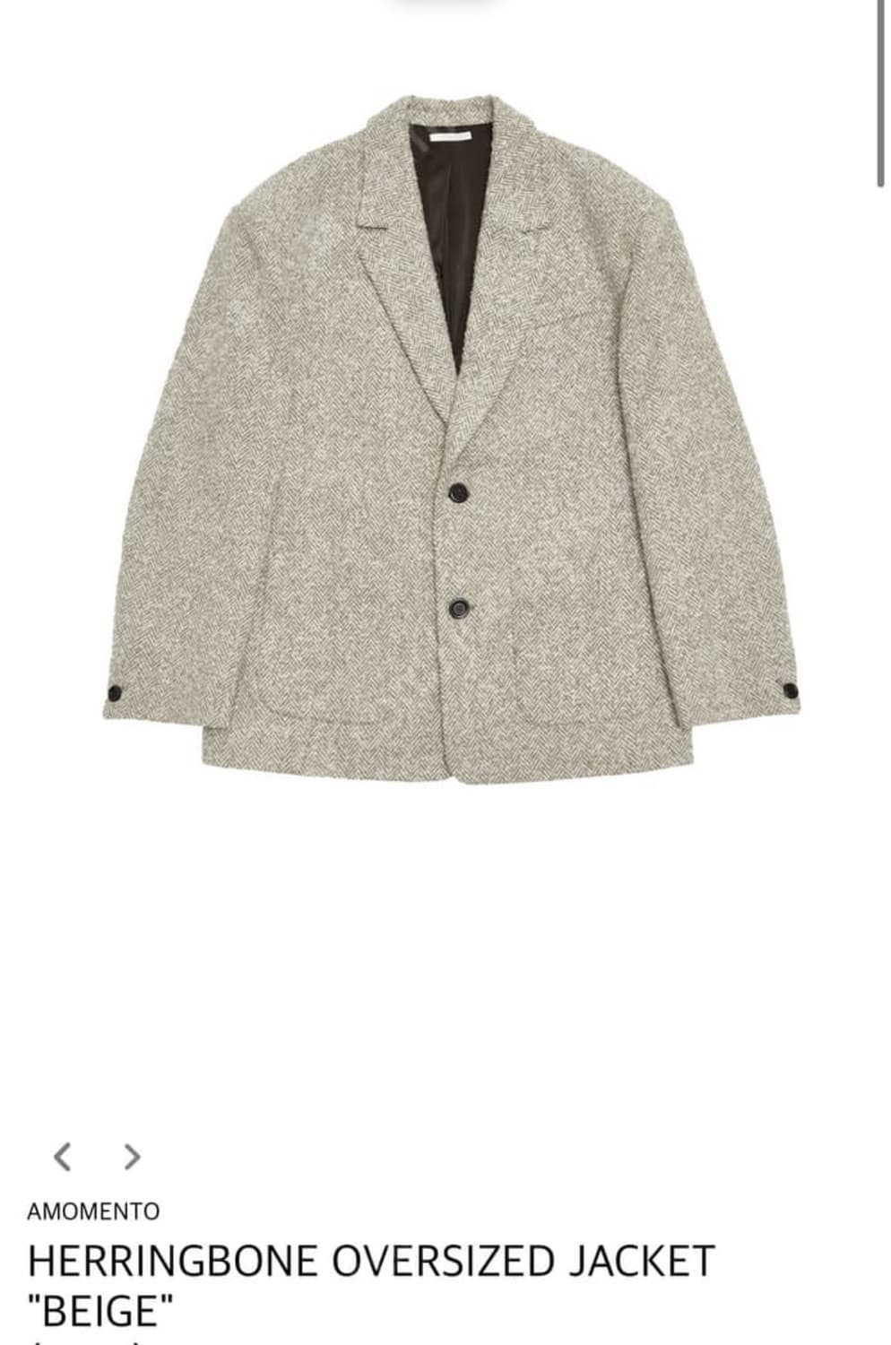 아모멘토 헤링본 자켓 m팝니다 상품이미지1