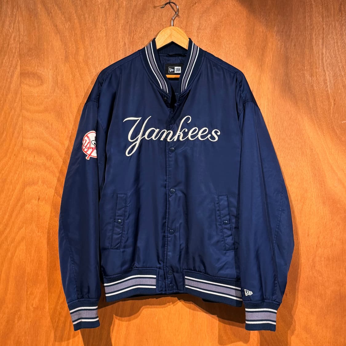뉴에라 뉴욕 양키스 네이비 스타디움 자켓 XXL 바시티 상품이미지1