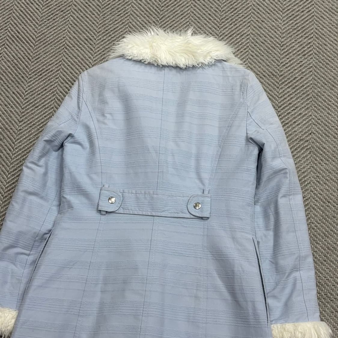 꾸레쥬 화이트 퍼 카라 자켓 v1795 상품이미지4