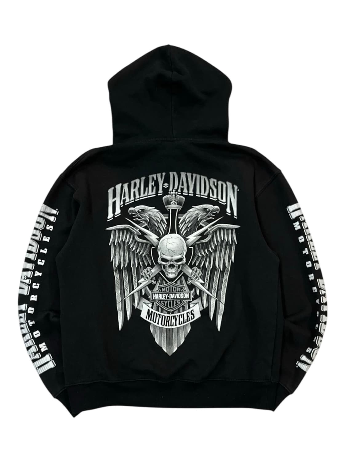 할리데이비슨 프린팅 후드티 블랙 S #csz1752 상품이미지4