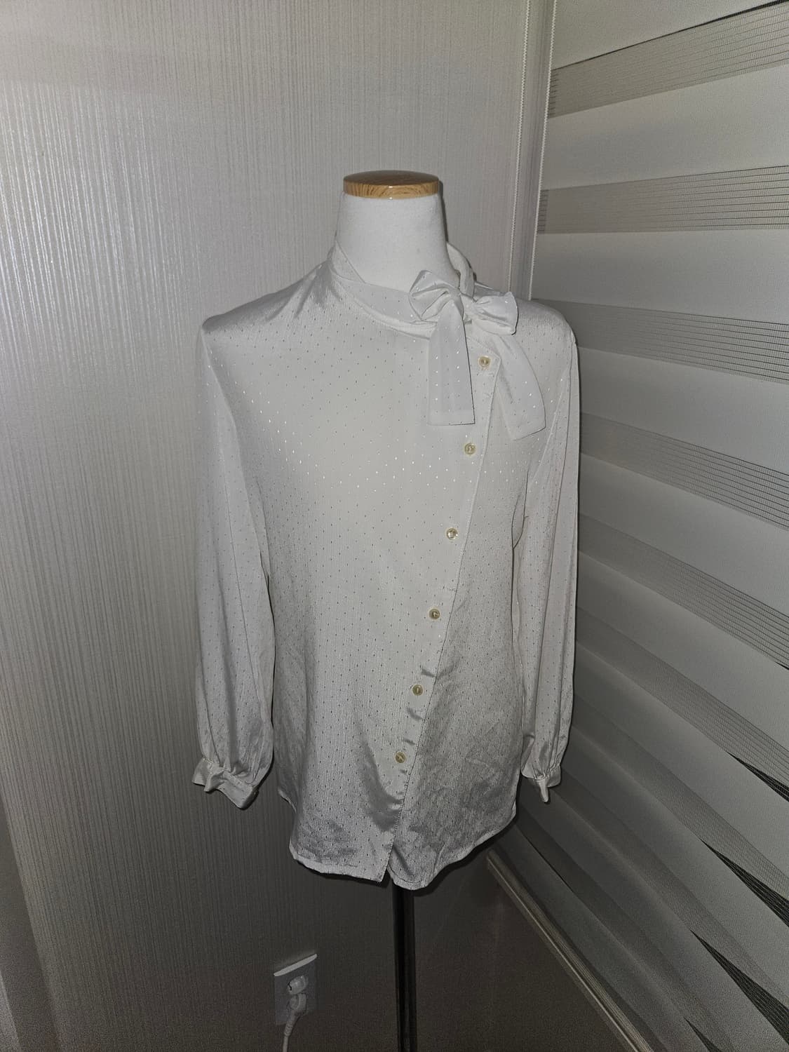 rivieanna 빈티지 화이트 타이 블라우스 상품이미지2