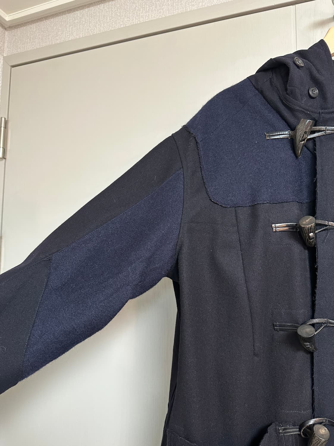 리빌드바이니들스 패치워크 더플코트 상품이미지3