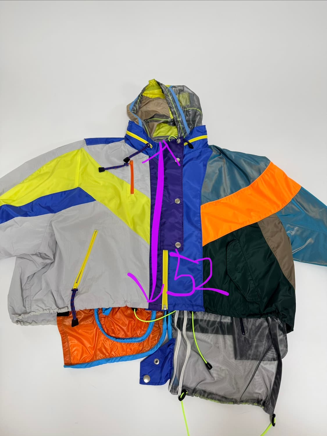 kolor 레이어드 바람막이 상품이미지10