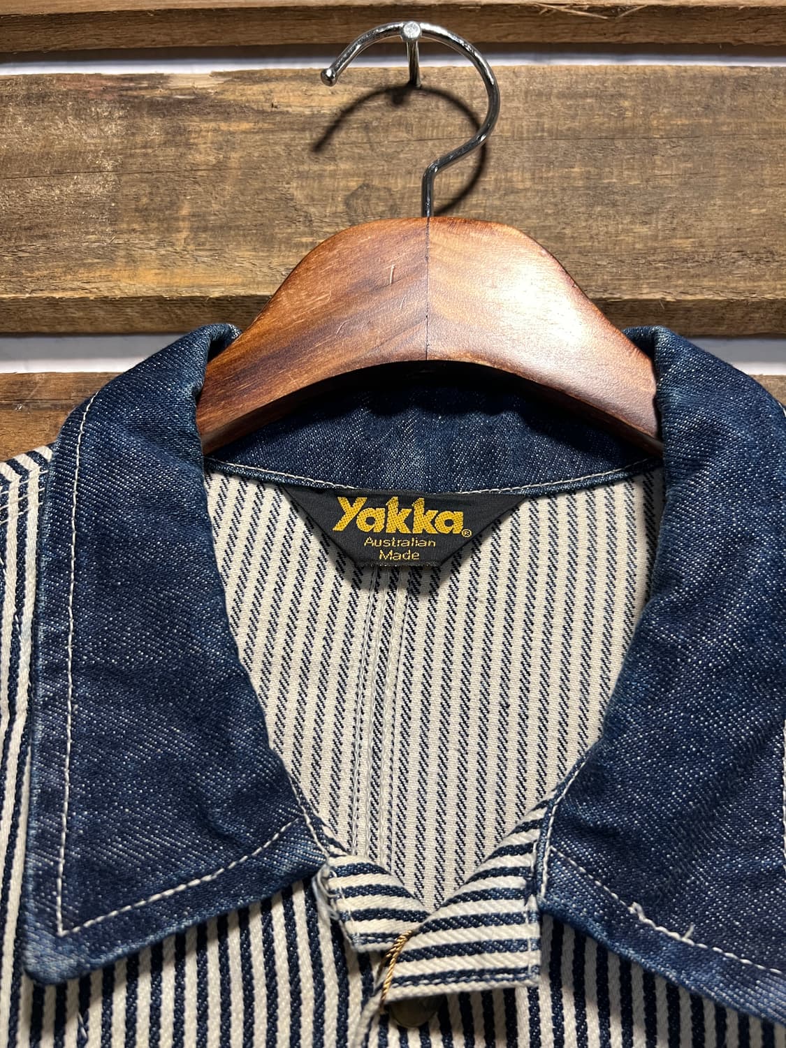 [XL]90's YAKKA 빈티지 워크웨어 와바시 데님 초어자켓 상품이미지2