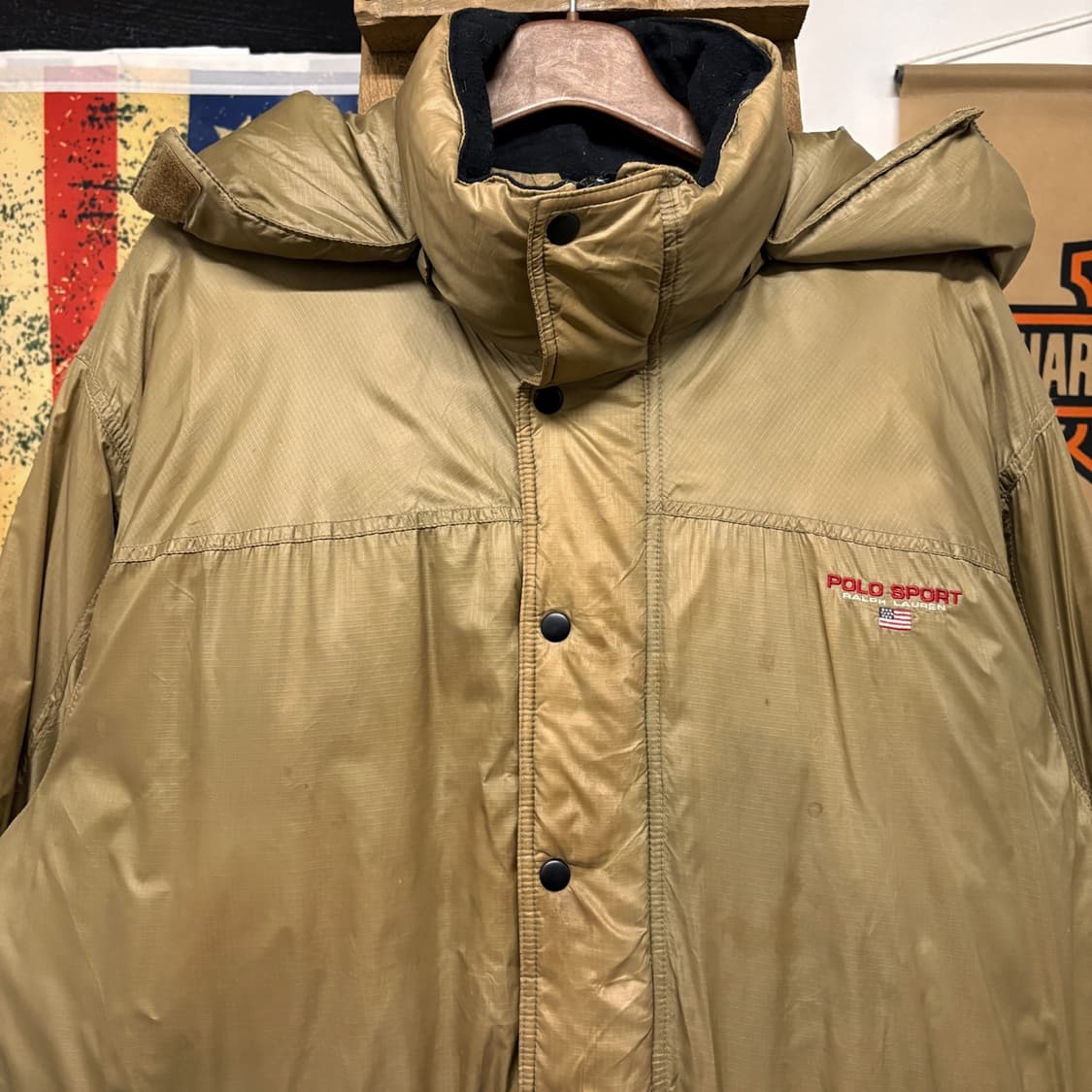 폴로스포츠 by 랄프로렌 다운 퍼후드 탈부착 버튼 집업 파카자켓 N69 상품이미지3