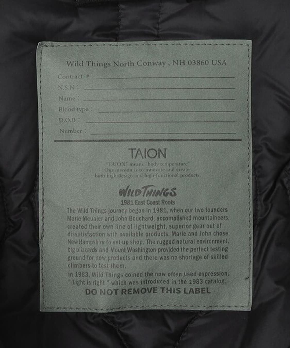 Wildthings x taion x ships 다운 블루종 상품이미지6