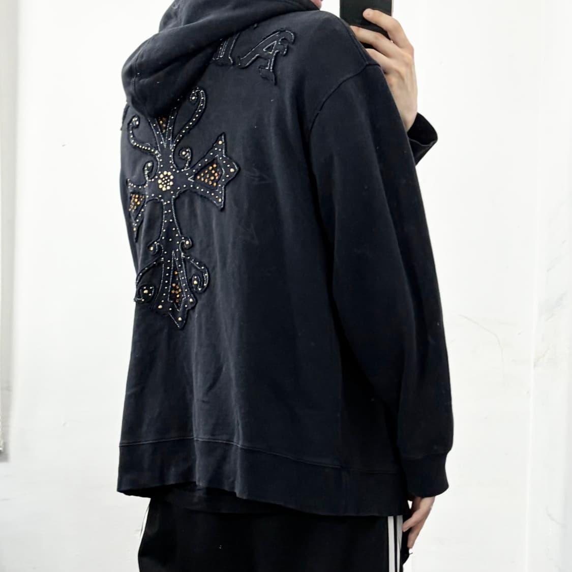 아비렉스 크롬 패치워크 후드 집업 상품이미지3