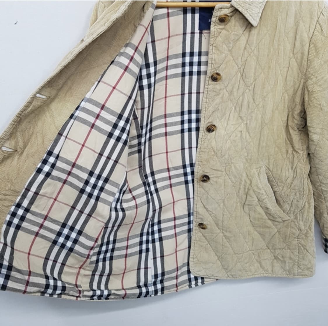 BURBERRY 버버리 런덴 코듀로이 퀼팅 자켓 상품이미지3