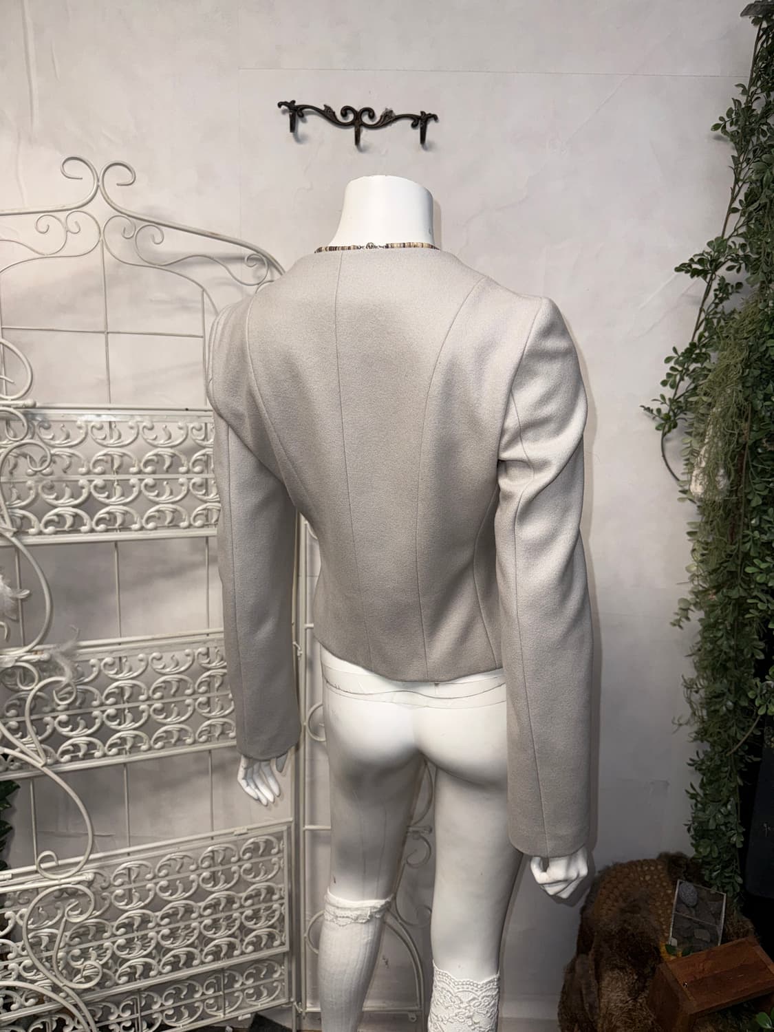 Emporio Armani gray virgin wool crop jk 상품이미지7