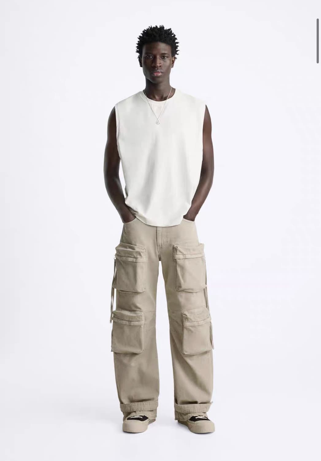 자라 유틸리티 카고 릴렉스드 팬츠 상품이미지3