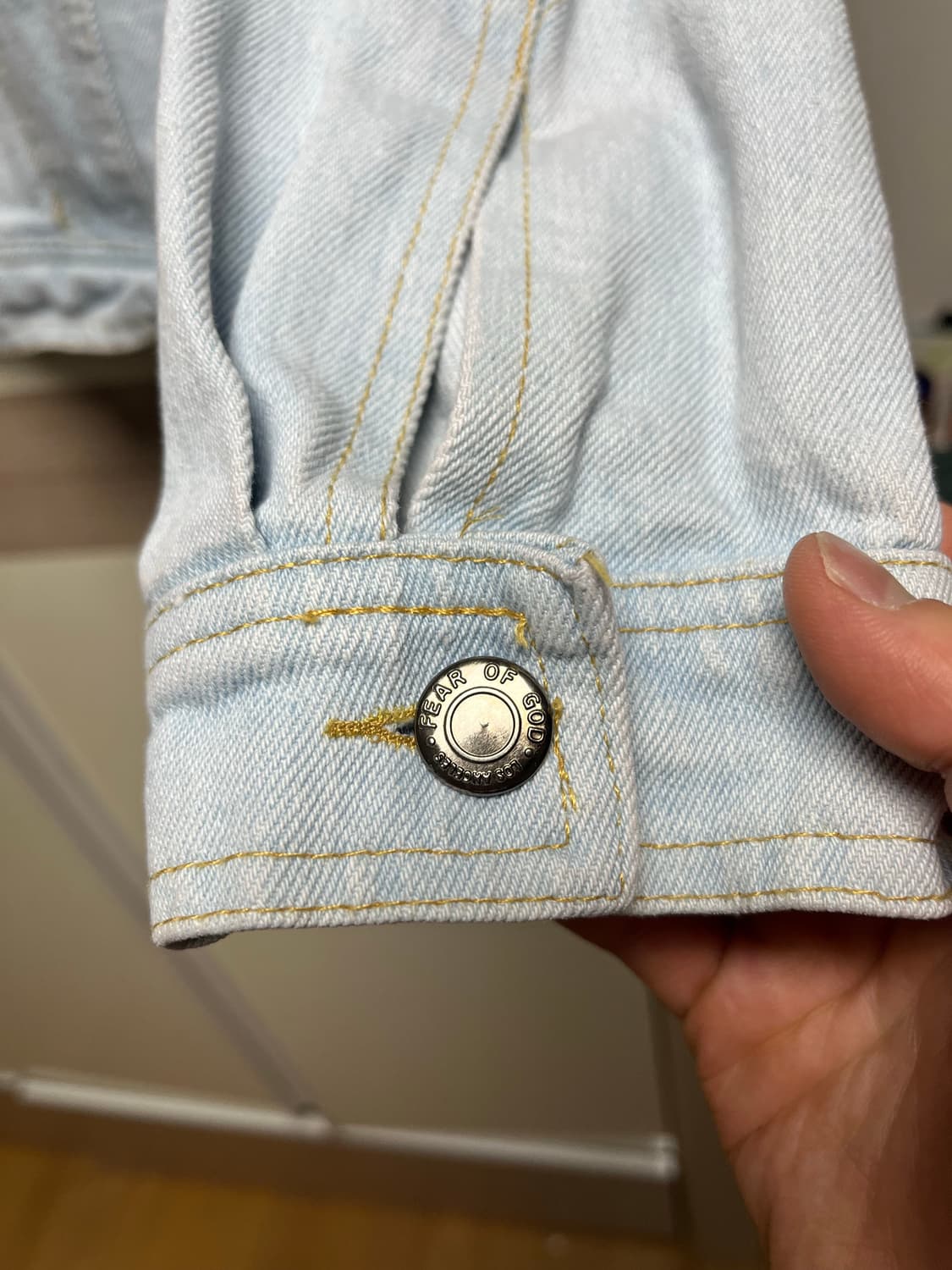 Fear of god kanye pablo denim jacket 100 상품이미지5