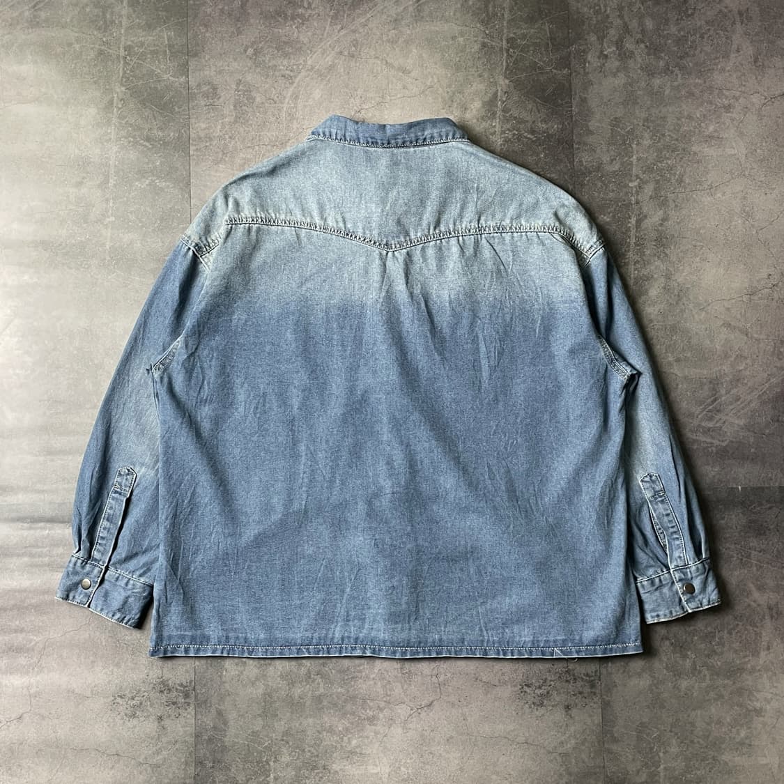 SHEIN 빈티지 웨스턴 코튼 데님 셔츠 상품이미지4