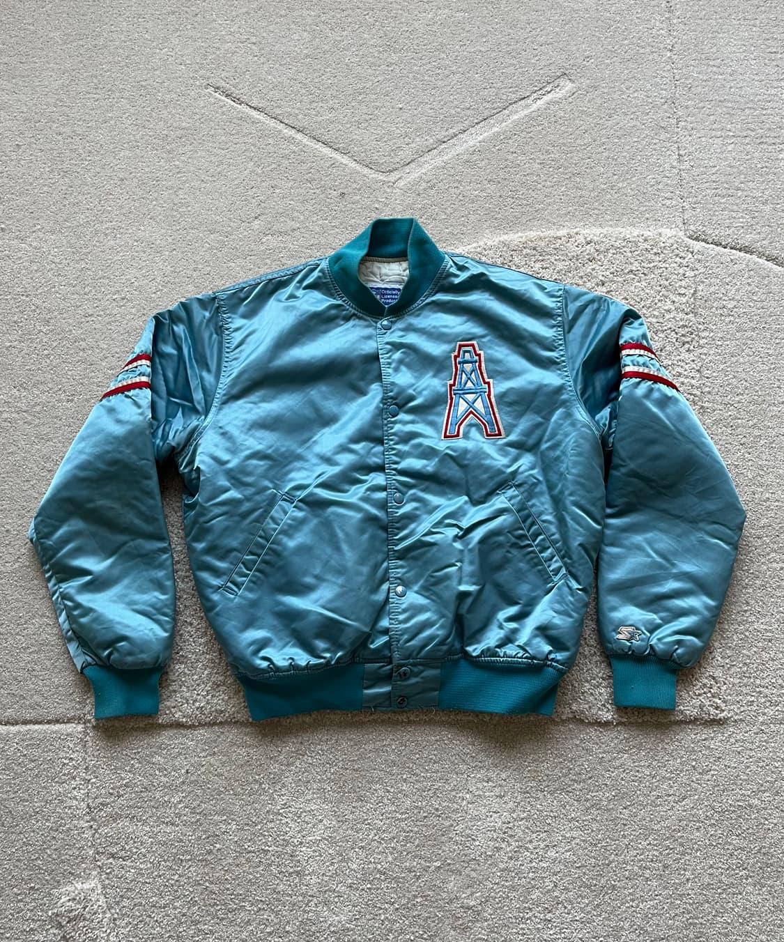 90s Starter x NFL 휴스턴 오일러스 퀄팅자켓(100-103) 상품이미지2