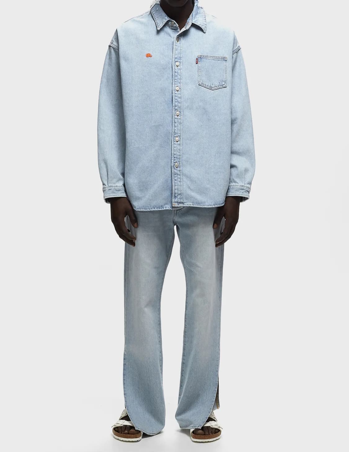 ERL X LEVI'S 데님 오버셔츠 (이알엘 리바이스 LVC) 상품이미지8