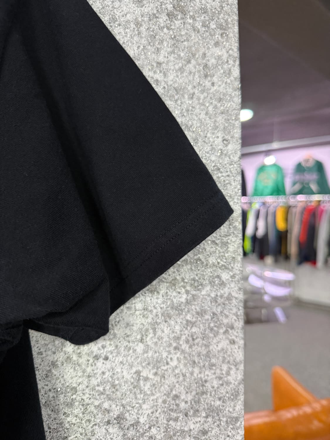 그라미치 스몰 로고 반팔 티셔츠 블랙 B4697 상품이미지4