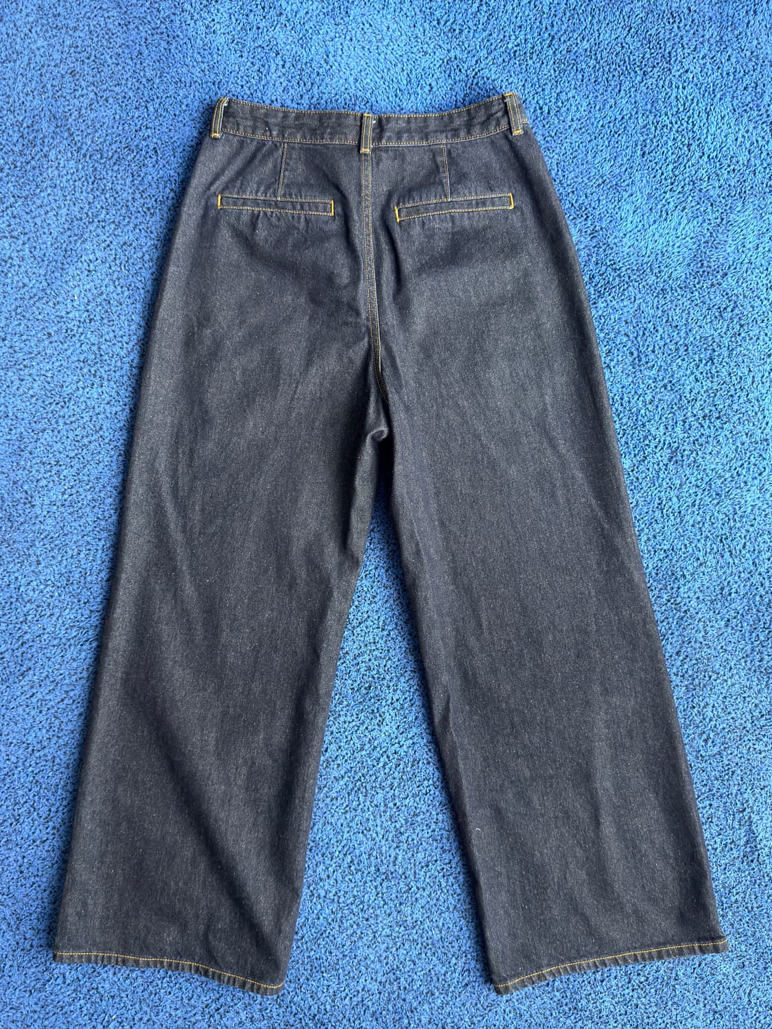 Uniqlo GU 데님 플리츠 트라우저 상품이미지5