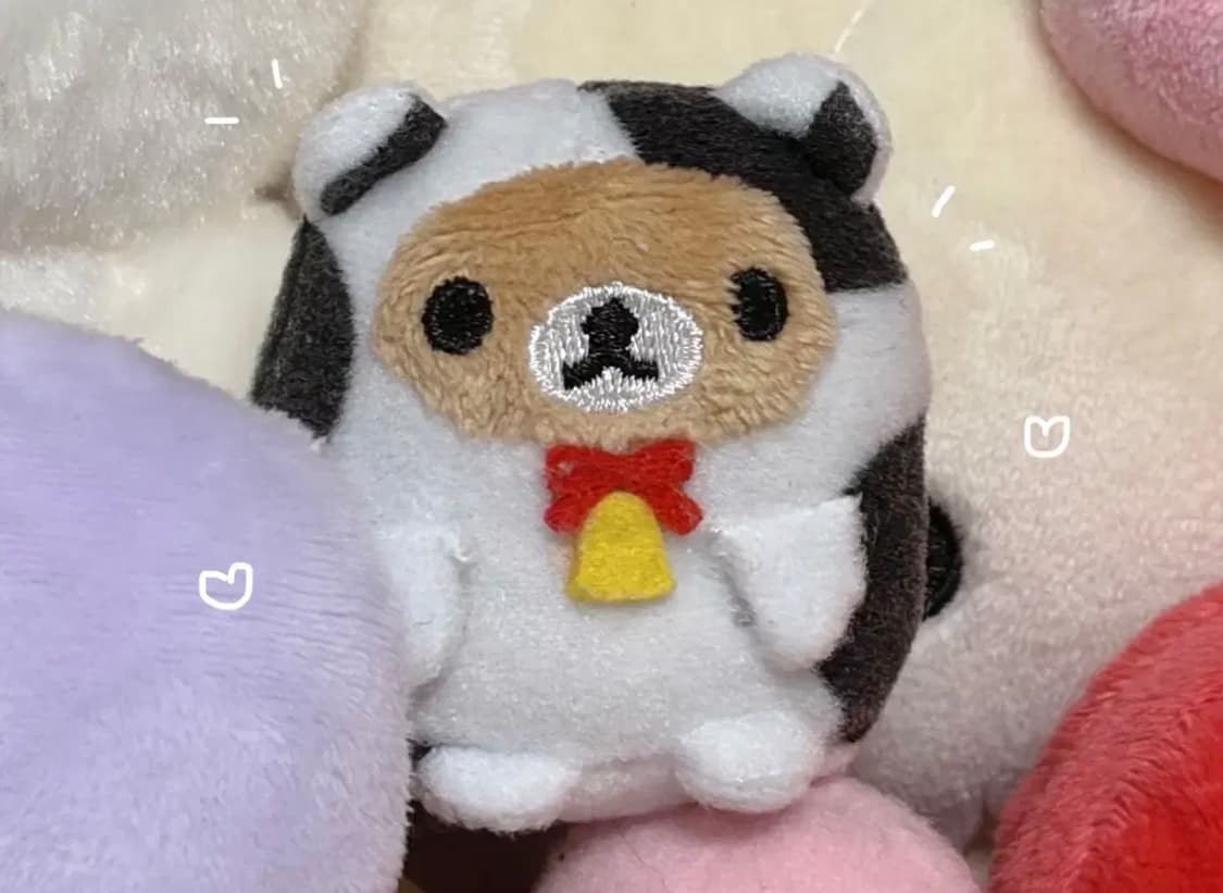 리락쿠마 젖소 똥 인형 상품이미지1