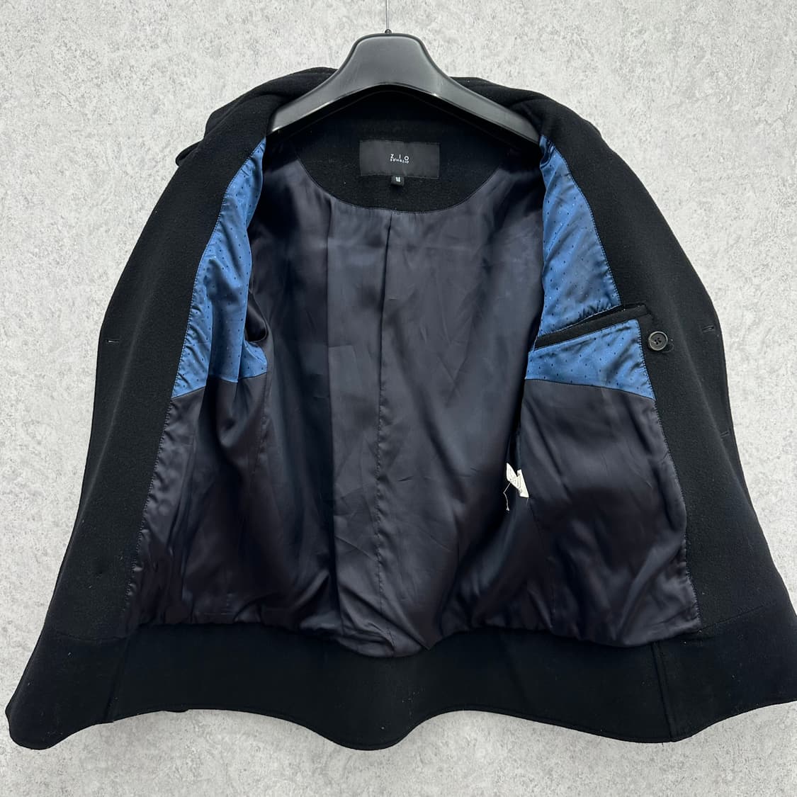 95 지오송지오 남자 슬림핏 울 피코트 상품이미지3