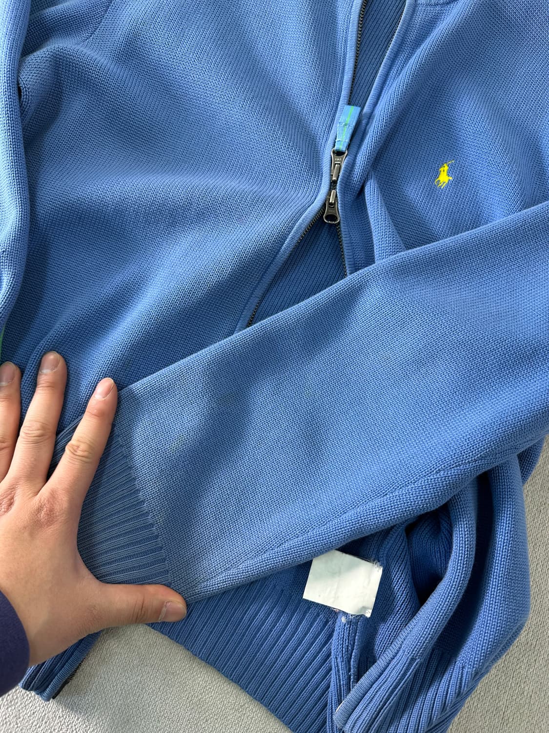 100 폴로랄프로렌 투웨이 사이드라인 니트 집업 상품이미지6