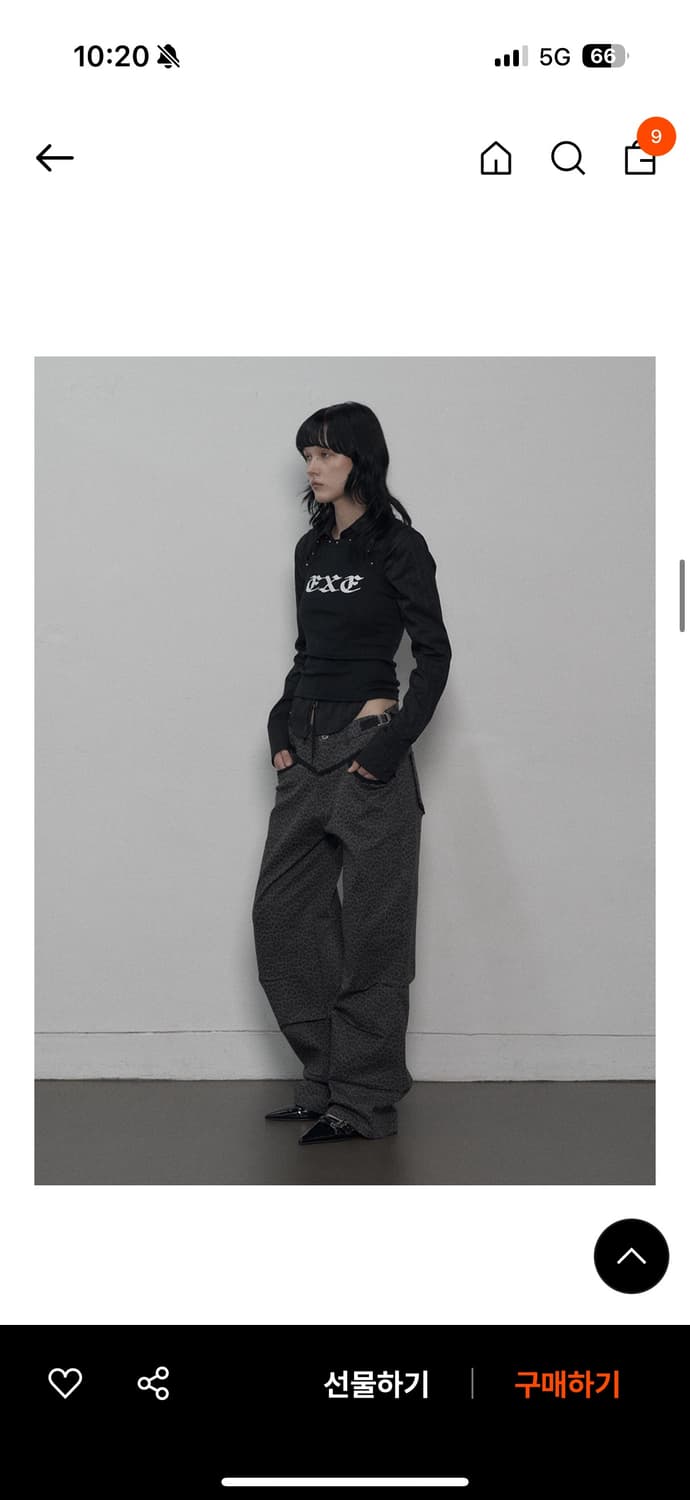 셋업이엑스이 레오파드 레이스 팬츠 상품이미지1