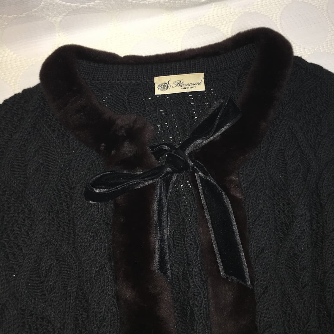 blumarine 울 리본 니트 가디건 상품이미지1
