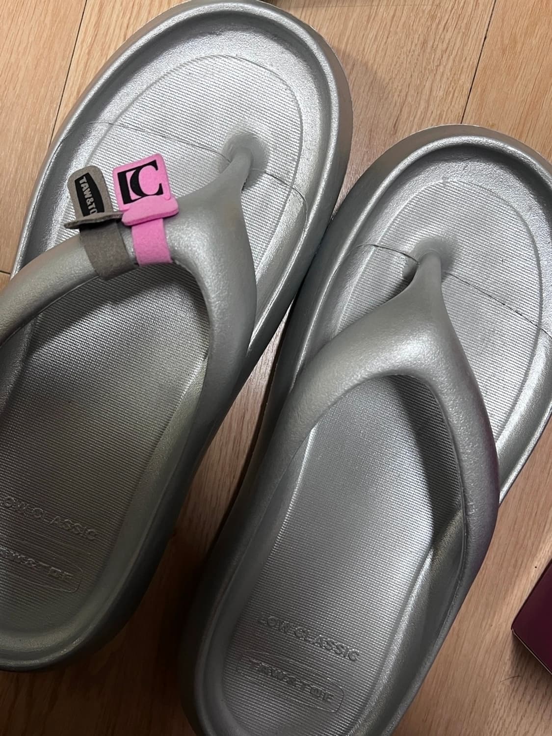 로우클래식×토앤토 쪼리 실버 250- 255 XL사이즈 상품이미지2