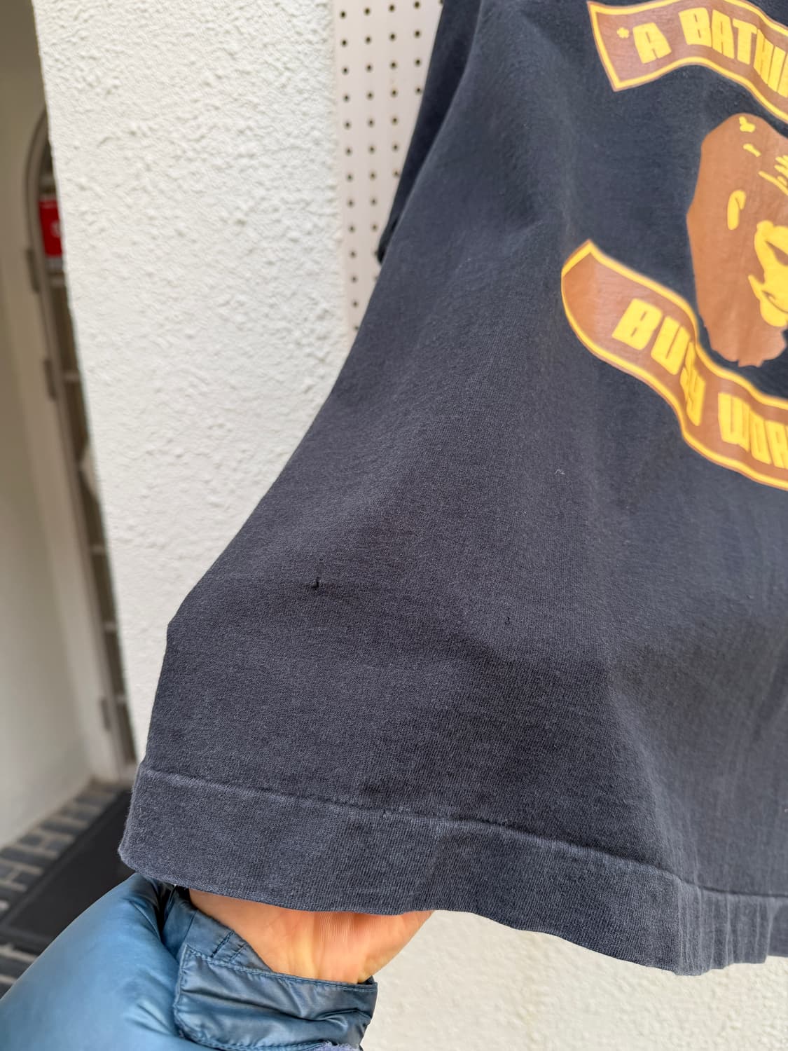 90s OLD BAPE FADED BLACK 올드베이프 빈티지티셔츠 상품이미지10