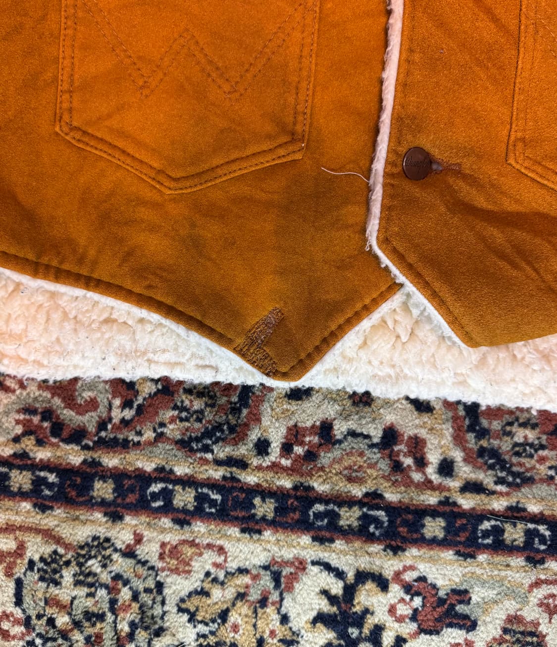 80~90's USA빈티지 랭글러 쉐르파 베스트 "XL" 상품이미지2