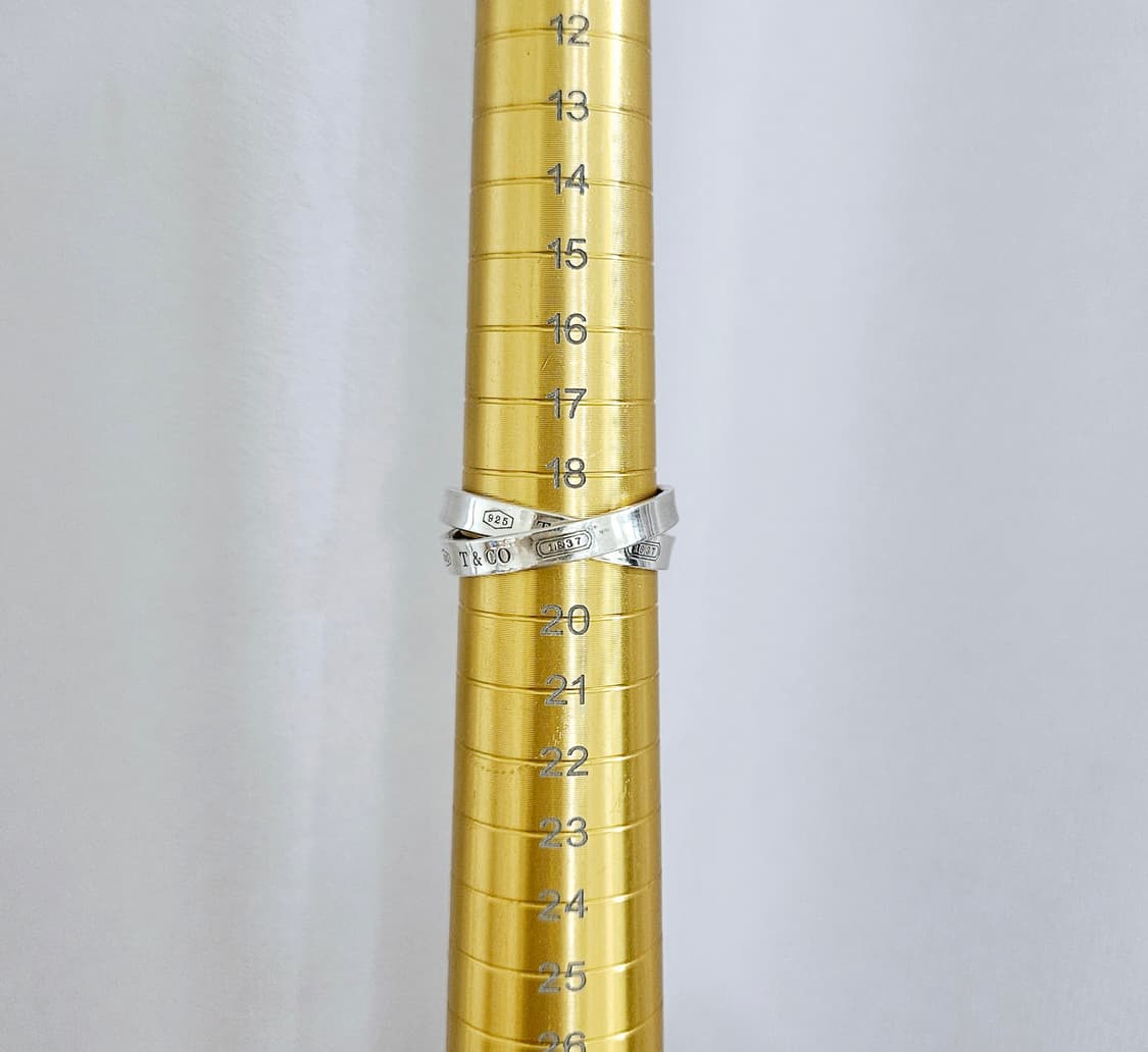 티파니앤코 1837 인터로킹 서클 반지 us9/국내19호 [정품/풀구성] 상품이미지9