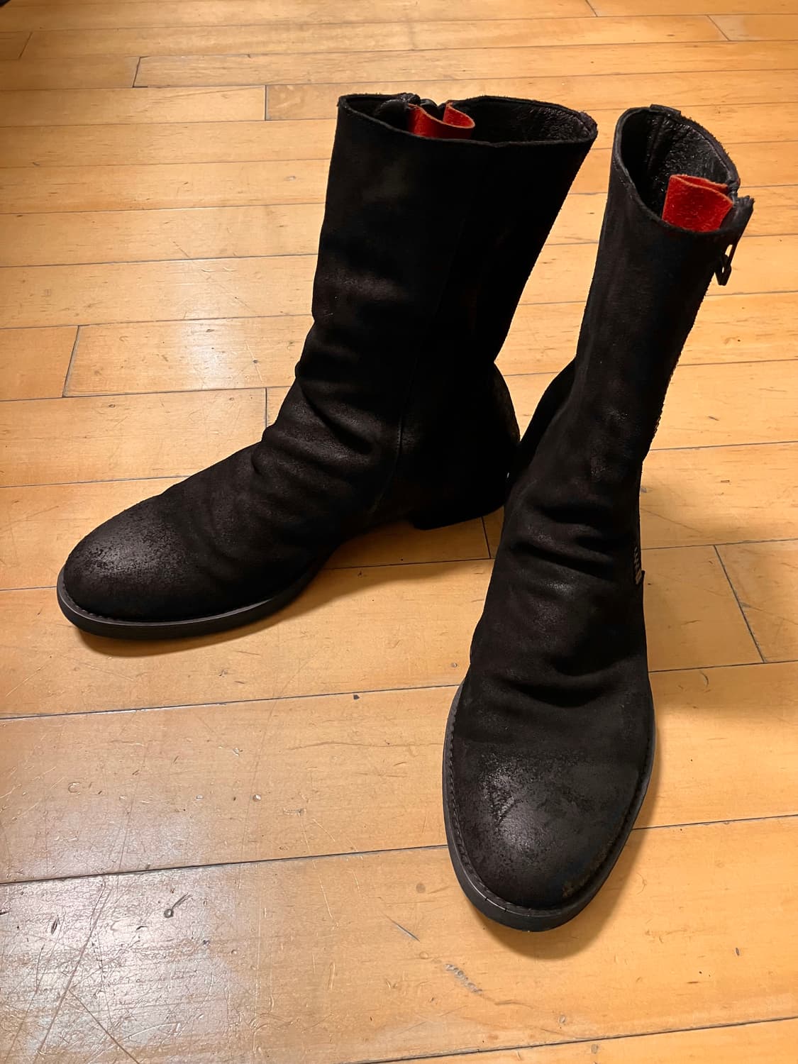 Alfredo bannister 90s 롱 드레이프 오일워시드 부츠 42 상품이미지8