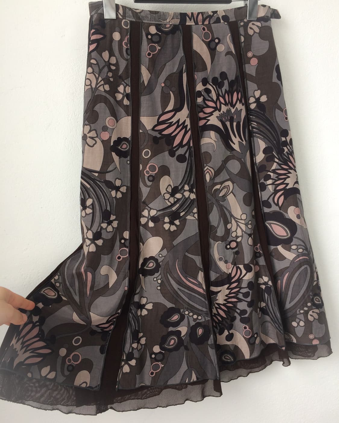 Pattern point pleats line detail skirt 상품이미지2