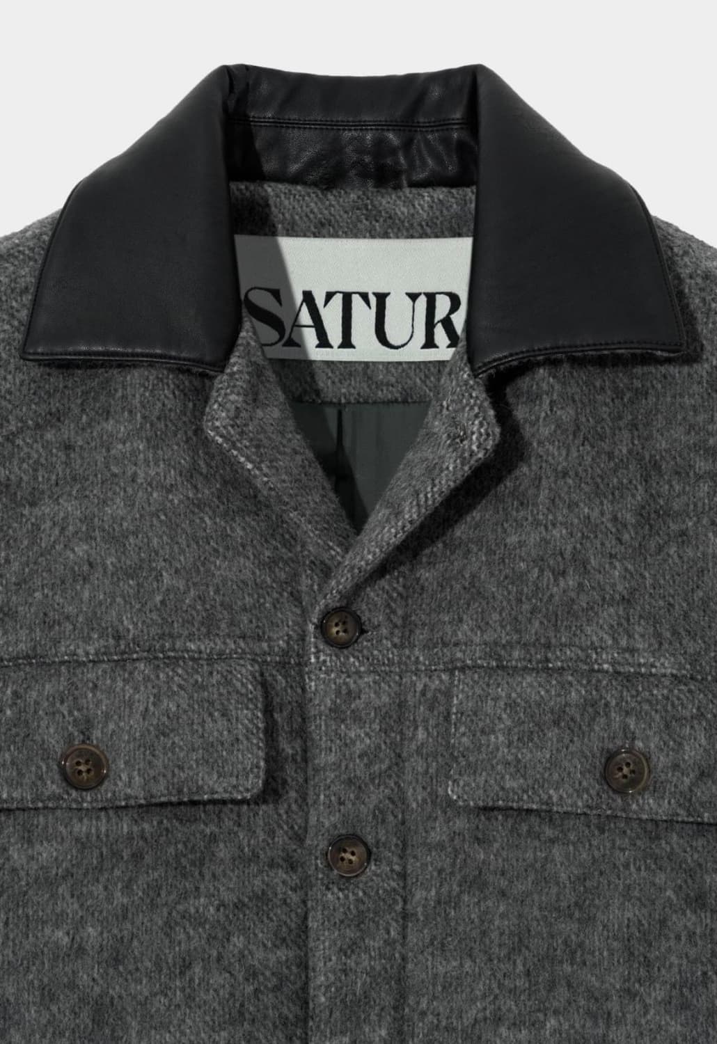 세터 헤어리 울 블렌드 트러커 자켓 차콜 L 상품이미지3