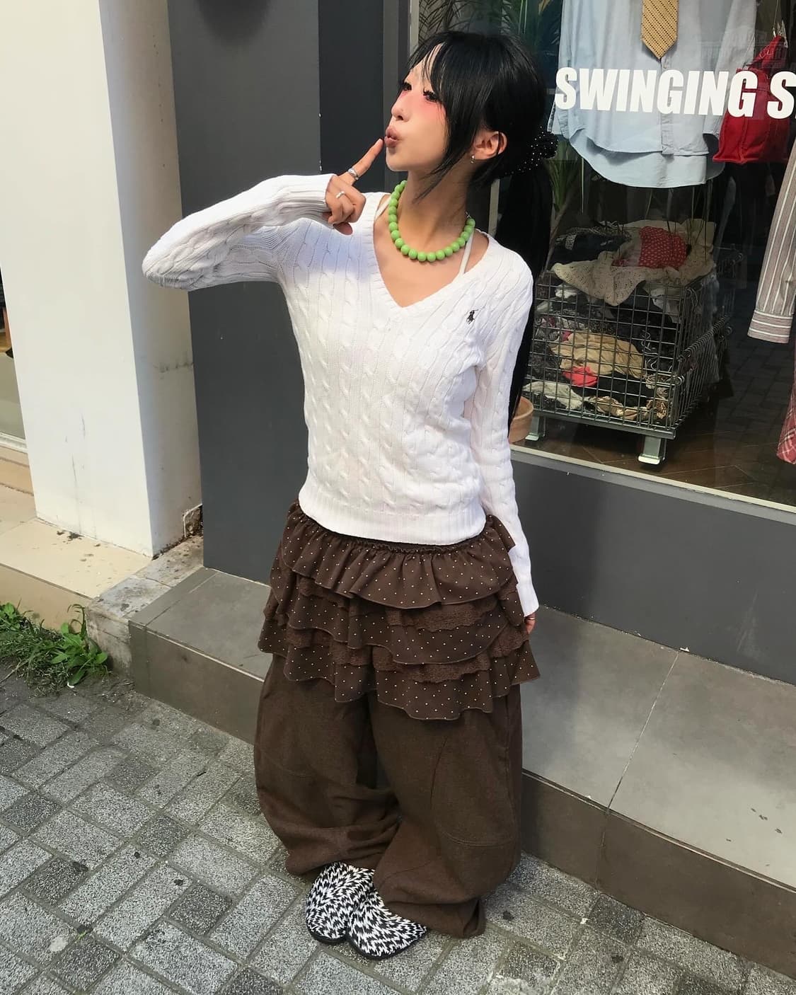 Polo Ivory Knit 상품이미지1