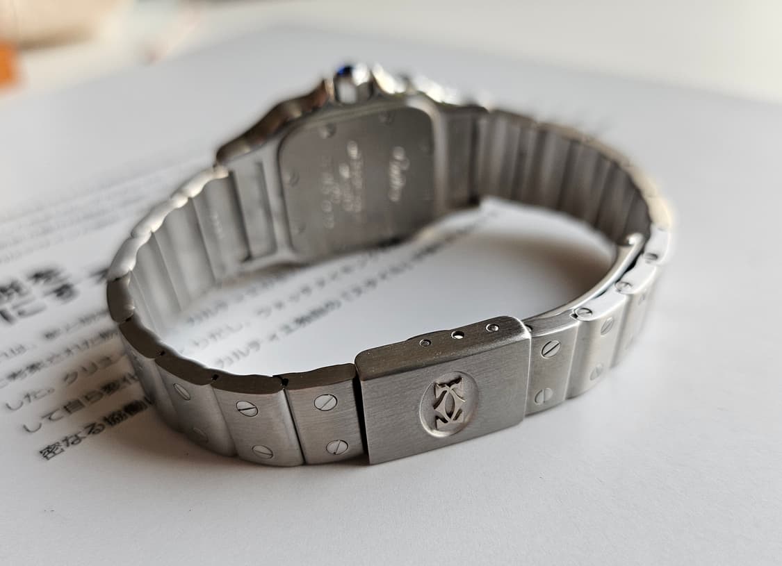 까르띠에 산토스 갈베 스틸 쿼츠 스몰 상품이미지4