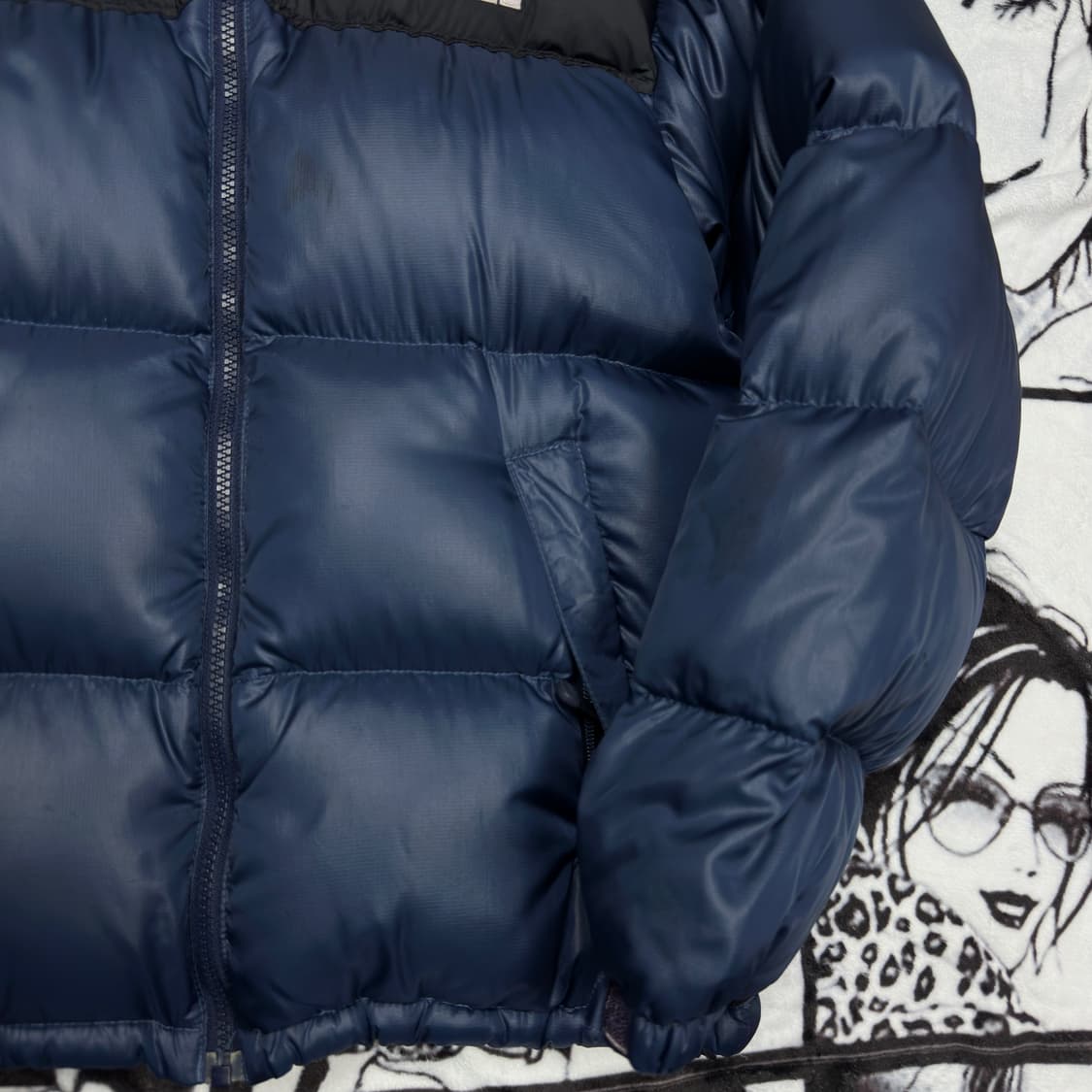 노스페이스 곤색 700 구형 눕시다운패딩 상품이미지5
