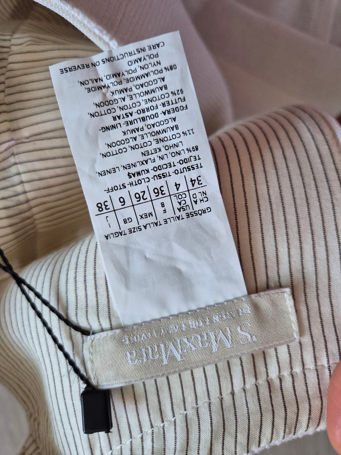 새상품) MaxMara 막스마라 아마 민소매 원피스 38 상품이미지3