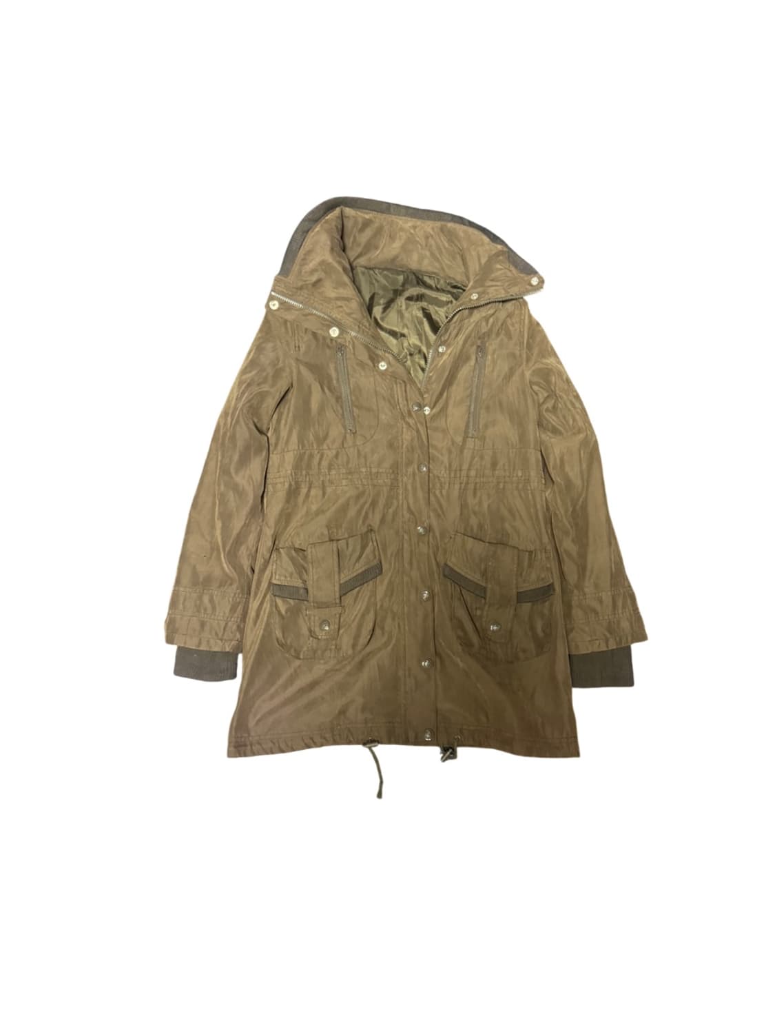 00s Mode Dark Brown High-Neck Jacket 상품이미지1