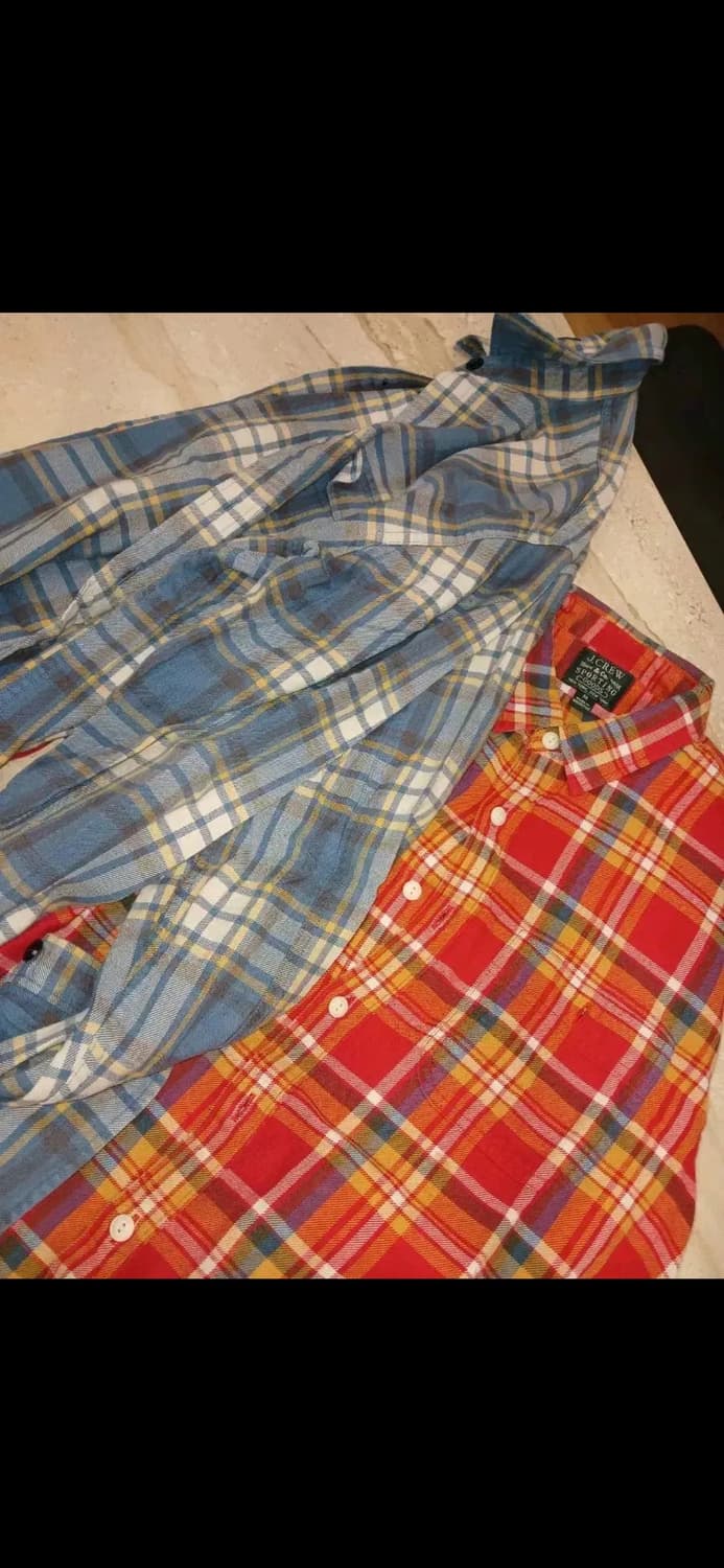 90s J.CREW PLAIDS SHIRTS 상품이미지3