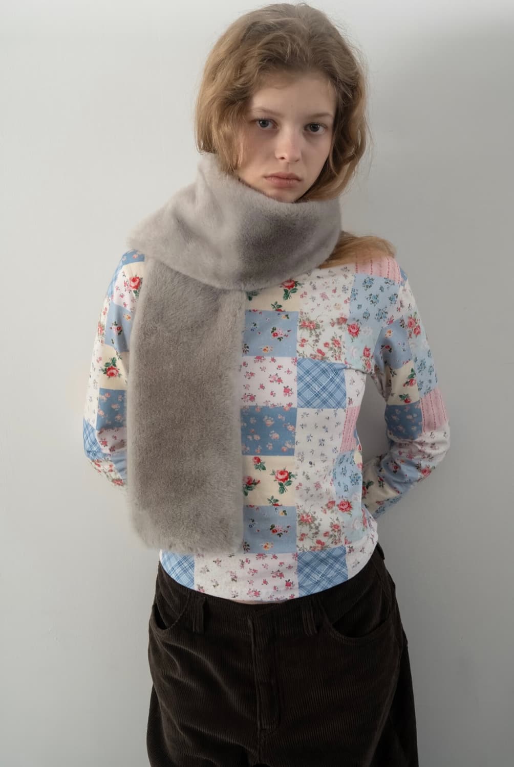 스무스무드 플로럴 패치워크 티셔츠 상품이미지1