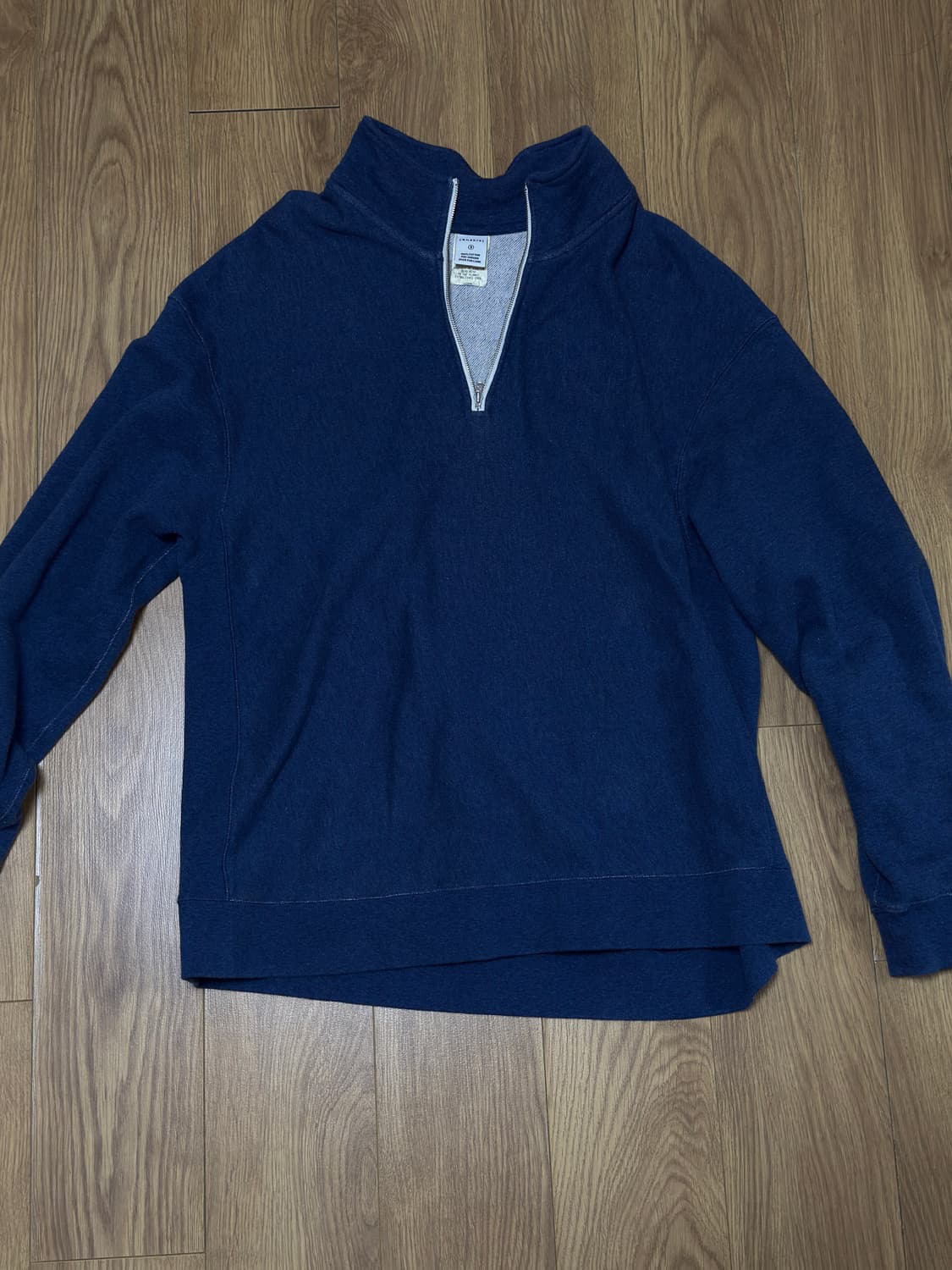 Heather Half Zip Pullover Blue 상품이미지2