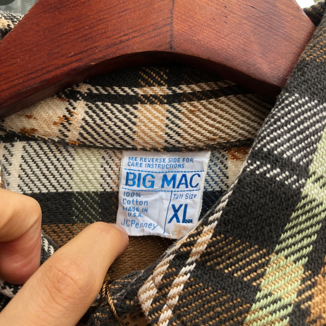 70s Big Mac flannel shirt-XL 상품이미지2