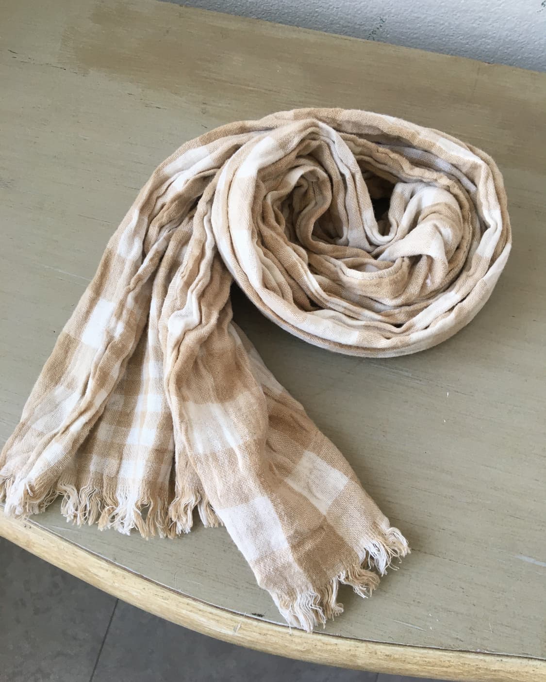  check pattern scarf 상품이미지1