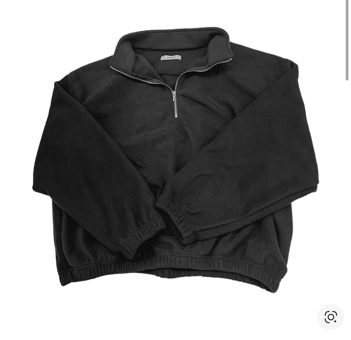 (1) 논노드 하프 집 플리스 블랙 상품이미지1