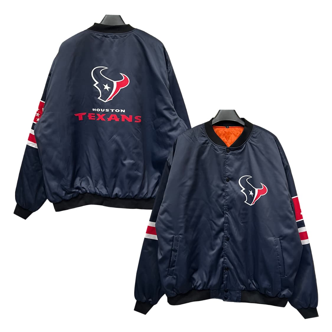 VTG NFL 휴스턴 텍산스 봄버 자켓 3XL 상품이미지1