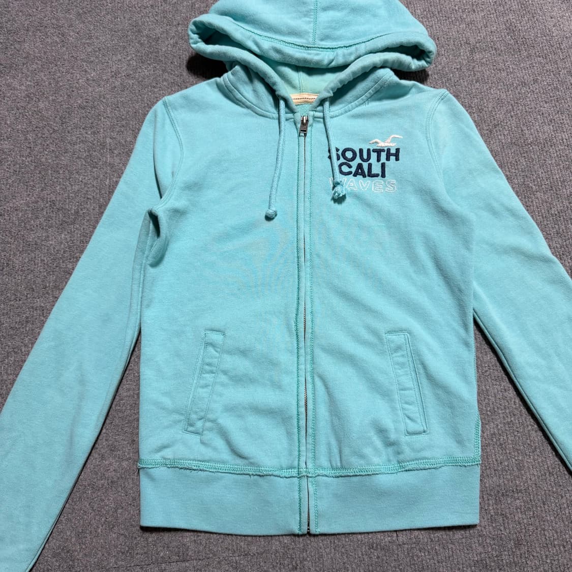 딱붙핏 홀리스터 하늘색 후드집업 s 상품이미지2