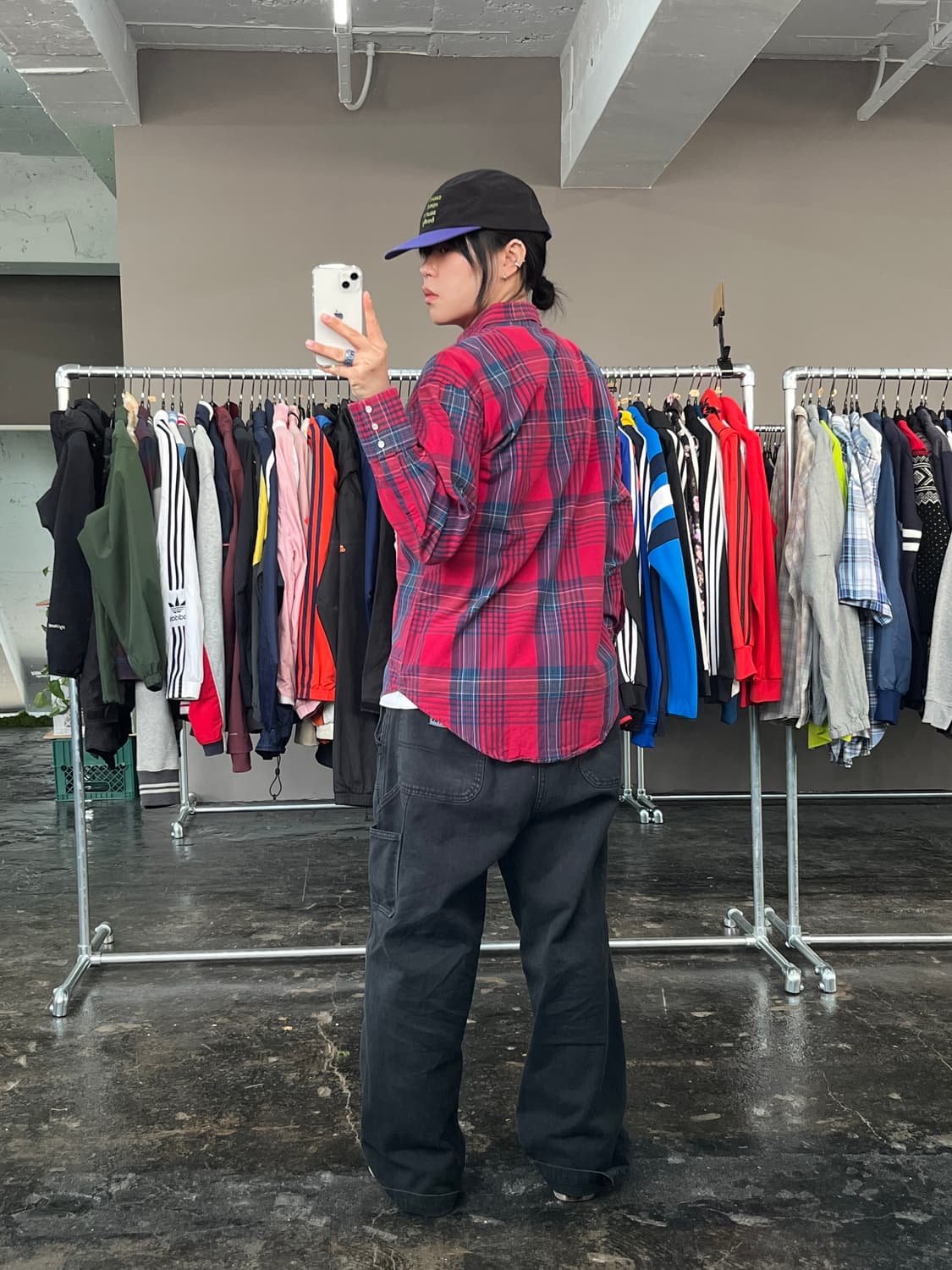 랭글러 웨스턴 체크 셔츠 상품이미지4