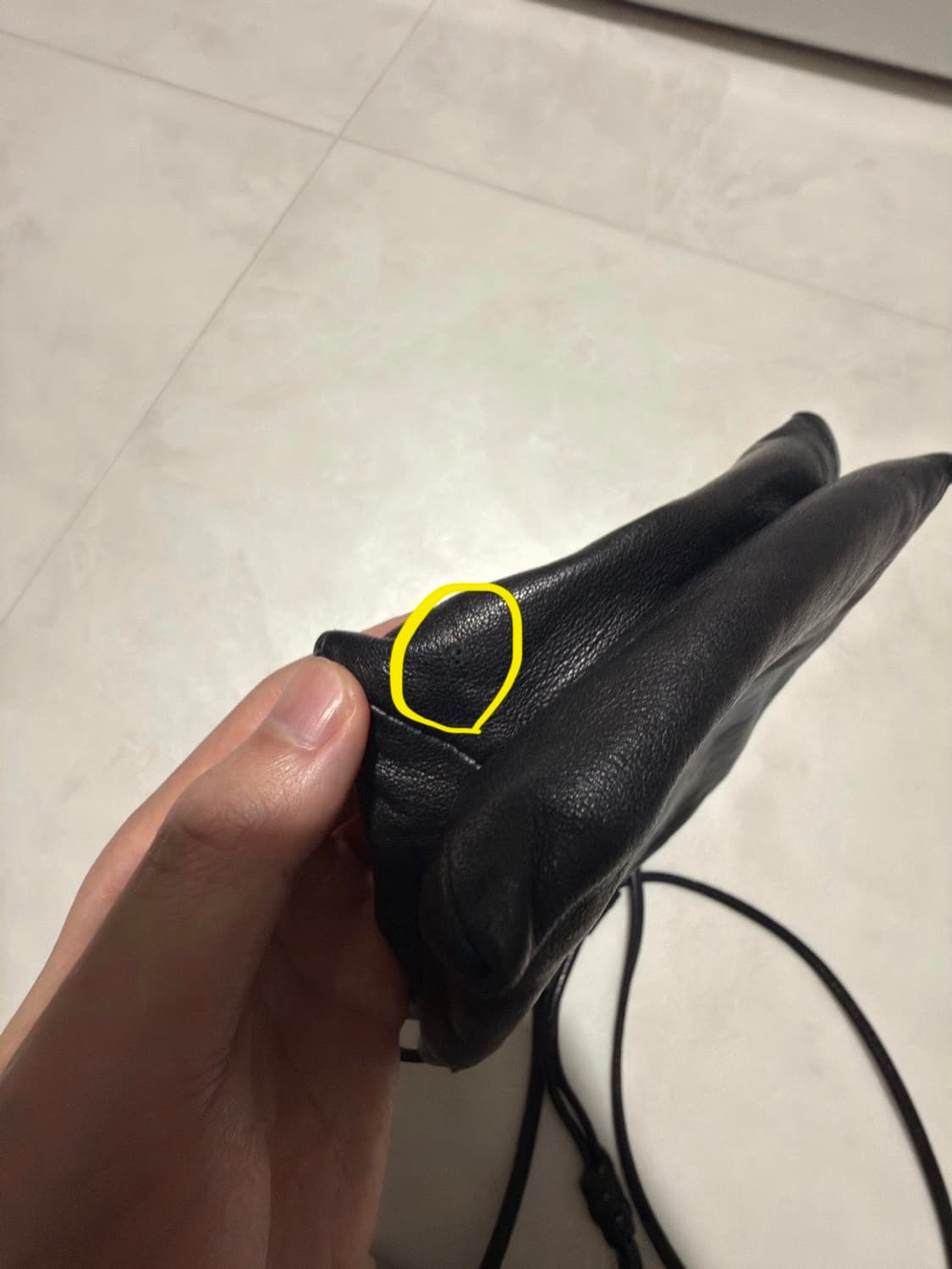 유스 레더 스트링백 상품이미지3